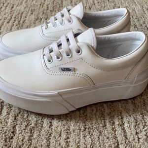 Platform white vans